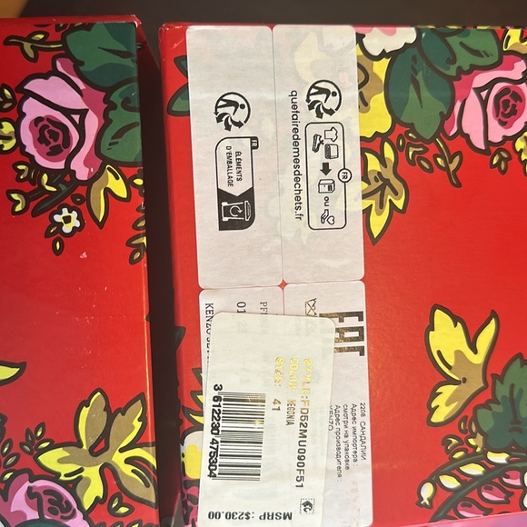 Kenzo begonia flop flop sandals - Picture 2 of 2